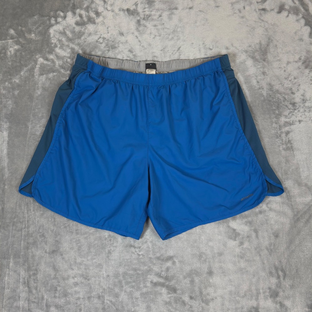 Patagonia Running Shorts Mens XL Blue Mesh Panel Lined Athletic Gym 7" Inseam